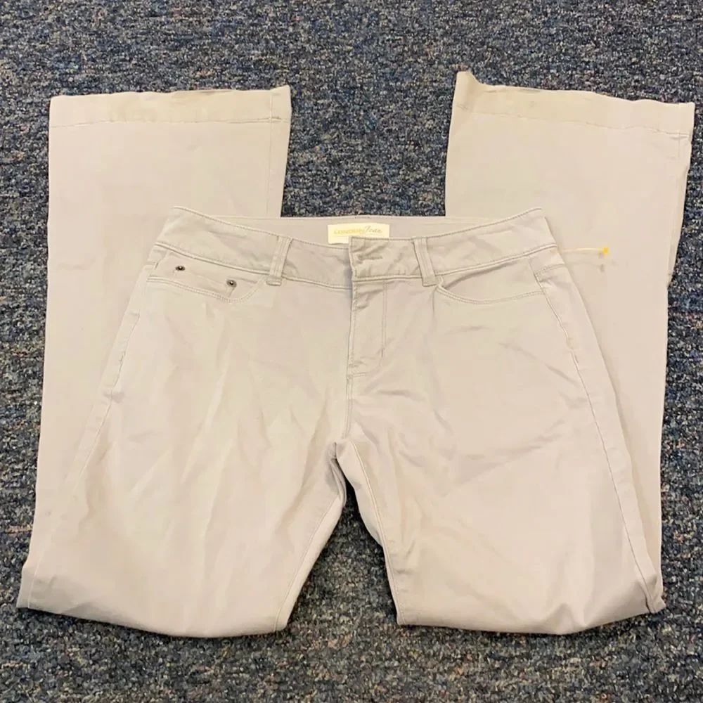 London Jean Gray Khakis Sz 8